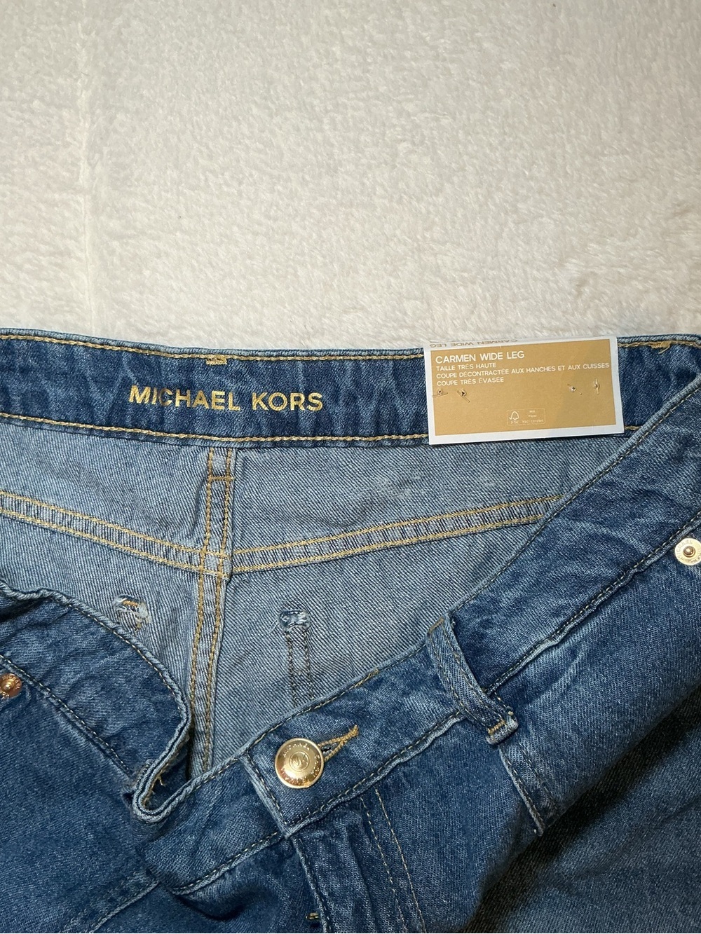 Michael Kors Blue Denim Jeans - Relaxed Fit - Picture 9 of 10